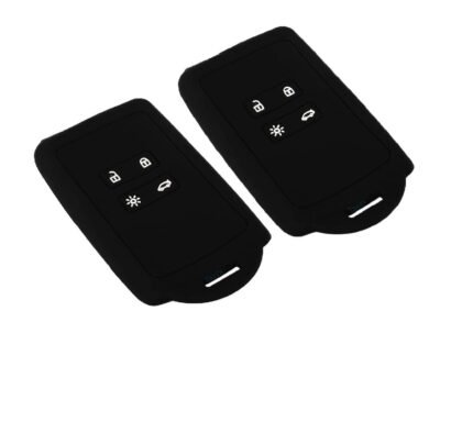 Silicone Key Cover (Pack of 2) Compatible for Renault Kiger/ Triber Smart Card( Key)