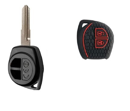 Combo Key Shell & Cover Set Compatible for Maruti Suzuki Models - Ciaz, Brezza, Jimny, Baleno, S-Cross, Celerio, Ignis, and New Ertiga etc (NO Key Included)