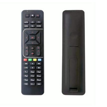 Airtel DigitalTV DTH Television Setup Box Remote Control for SD & HD Recording, Compatible with All Airtel DTH Set-Top Boxes (Black).