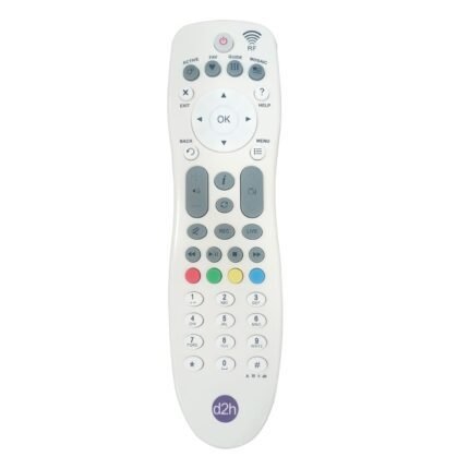 Remote for Videocon D2h Set Top Box RF HD Box (White) Flymaster Shop